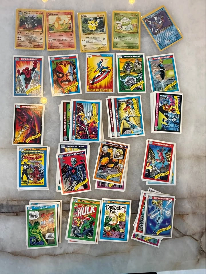 Vintage Pokémon & Marvel Trading Card Lot