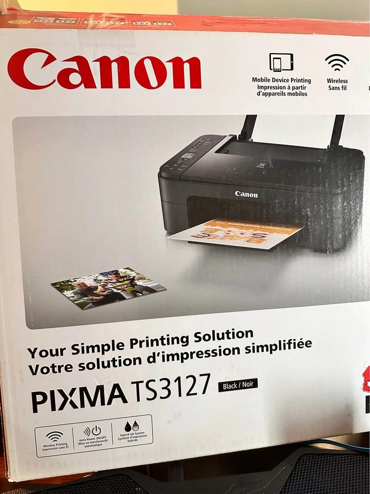 Canon PIXMA TS3127 Wireless All-in-One Printer + extra Ink