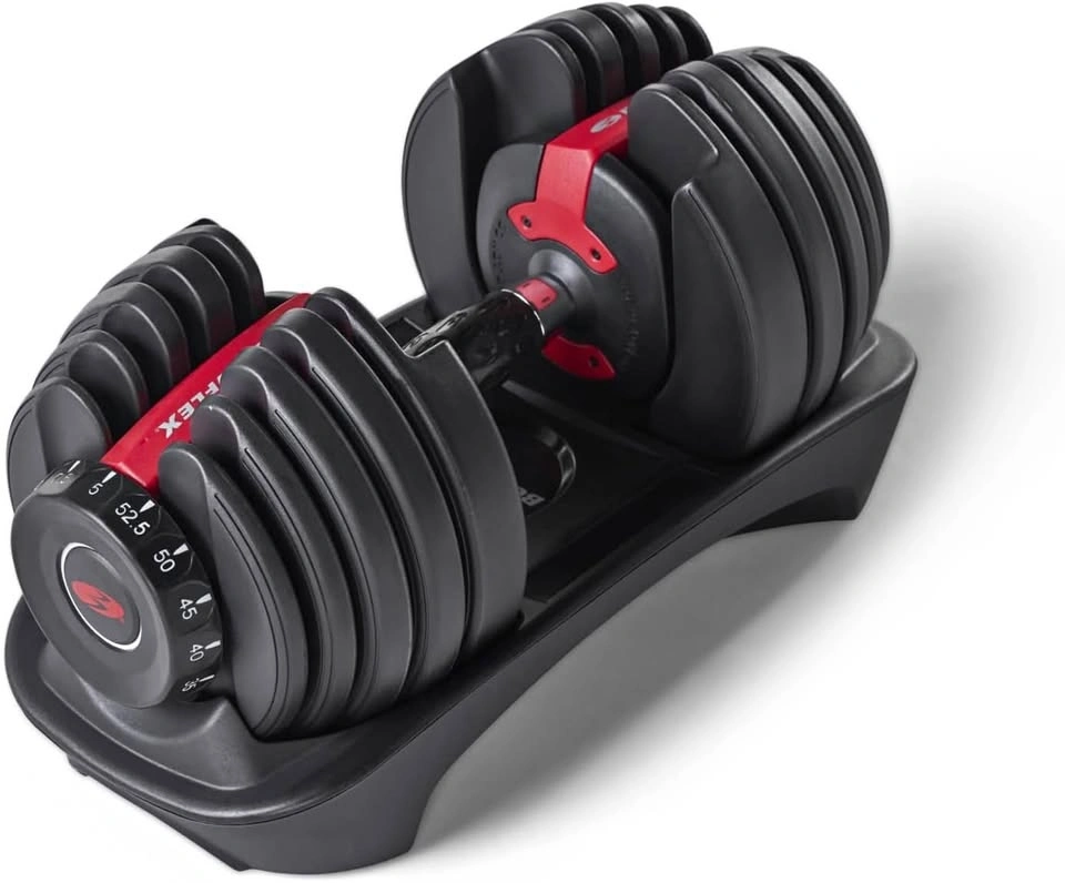 SET of TWO Bowflex 552 Adjustable Dumbbells (5-52.5lbs each)