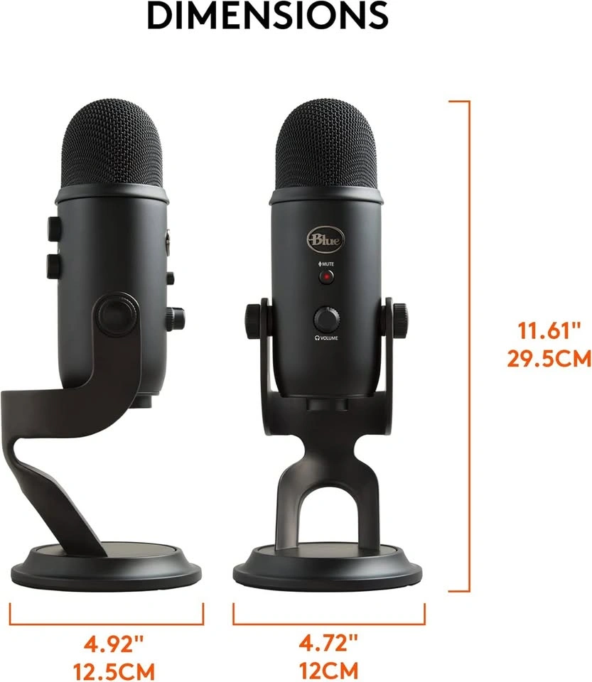 Logitech Blue Yeti USB Microphone / Mic [Mac and PC compatible] - photo 3