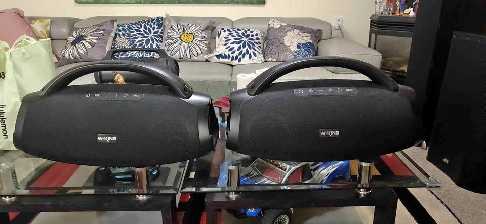 Two Wking X20 BoomBox Bluetooth speakers