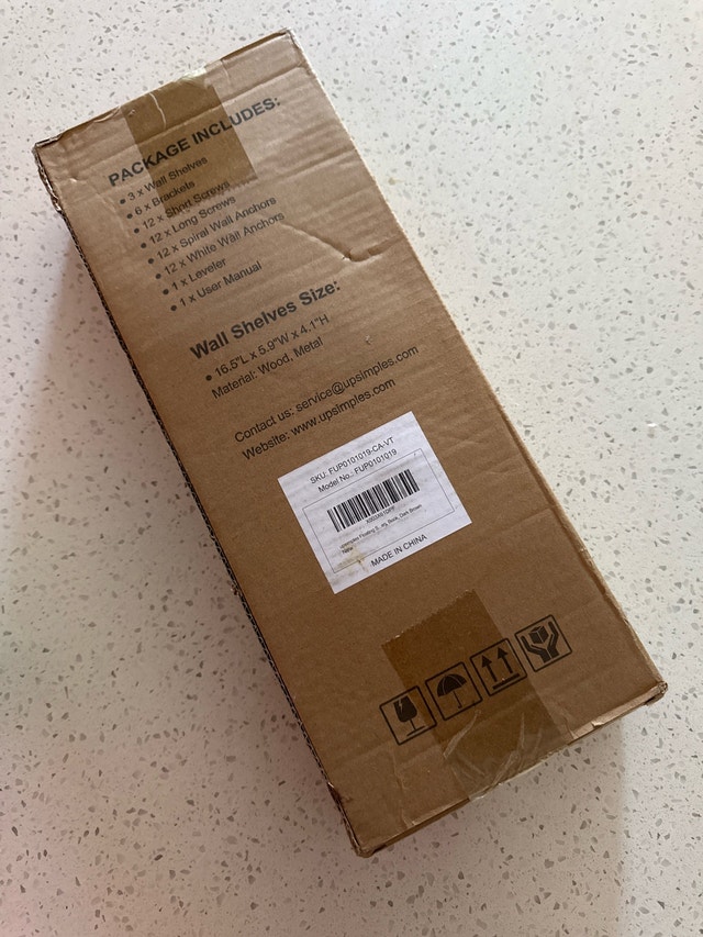 Upsimples 3PC Dark Brown Floating Shelves set BRAND NEW! - photo 2