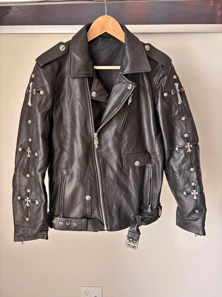 Chrome Hearts Leather Jacket (Black)