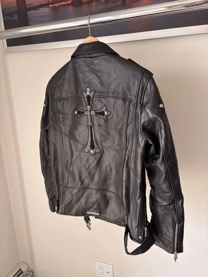 Chrome Hearts Leather Jacket (Black) - photo 2
