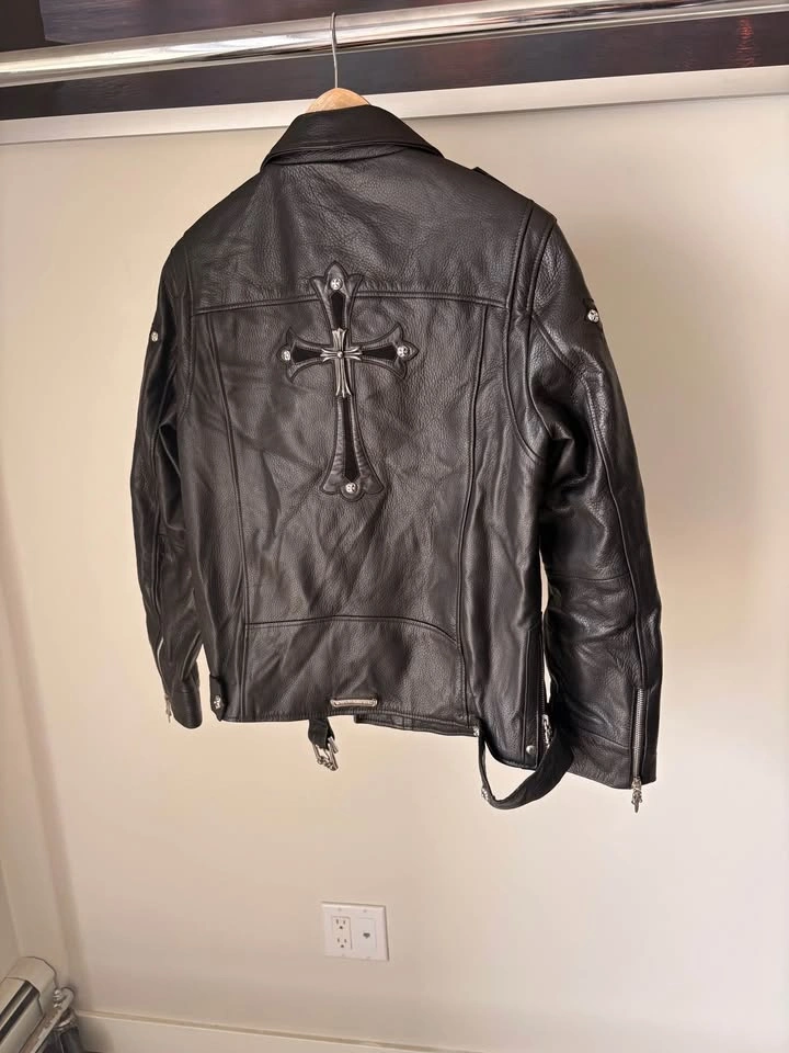 Chrome Hearts Leather Jacket (Black) - photo 3