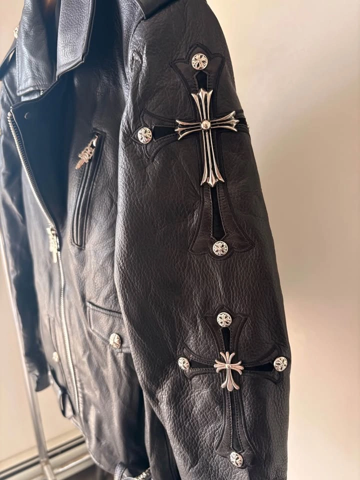 Chrome Hearts Leather Jacket (Black) - photo 5