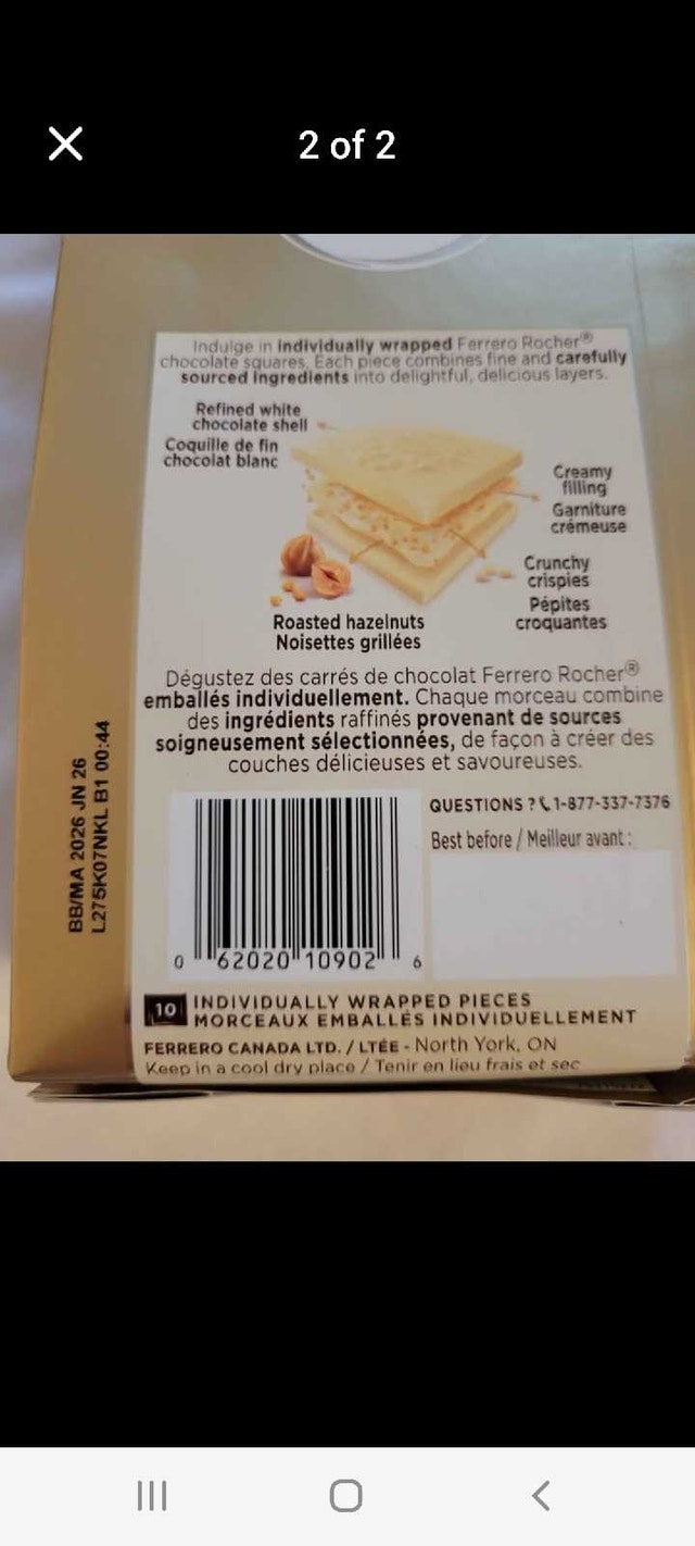 Moving sale 4 for $20 Ferrero Rocher White Chocolate - photo 2