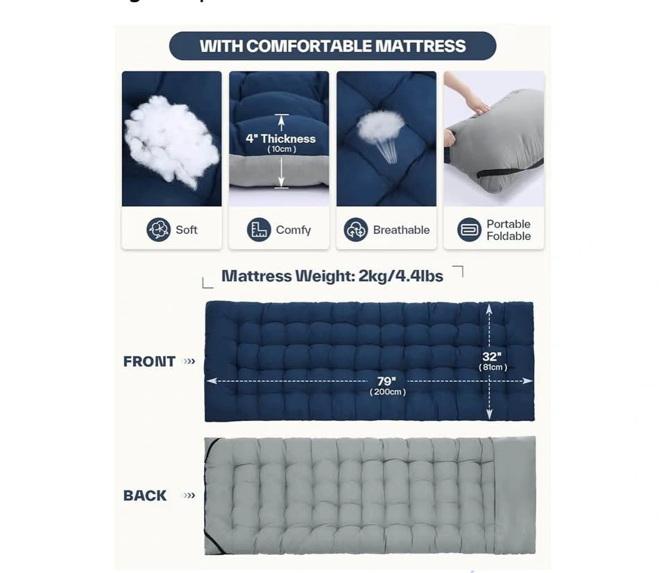 Sportneer Camping Cot with Mattress - photo 4