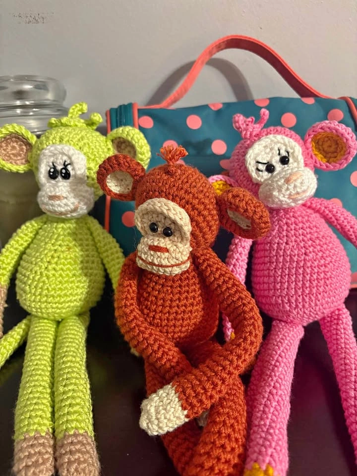 Handmade Crochet Monkeys