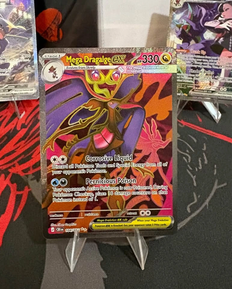 Pokemon Chaos Rising - Mega Dragalge EX - 104/086
