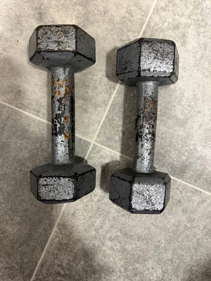Home Gym Dumbbells – 2 x 8 lb Metal Weights - photo 2