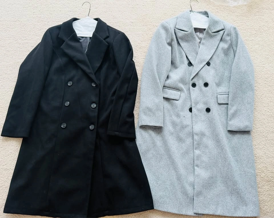 Brand New Women's Wool Blend Winter Overcoat | Black | L-XL - photo 2