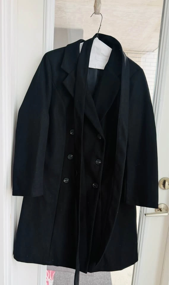 Brand New Women's Wool Blend Winter Overcoat | Black | L-XL - photo 4