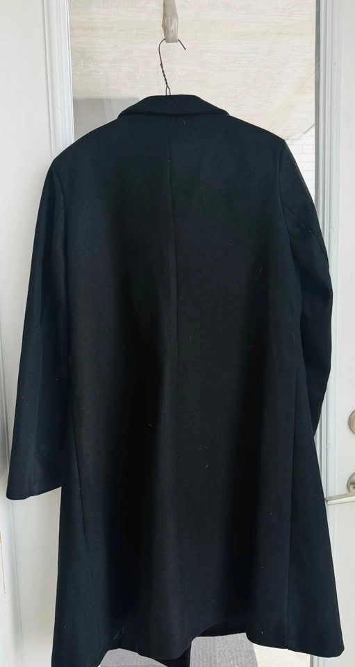 Brand New Women's Wool Blend Winter Overcoat | Black | L-XL - photo 5