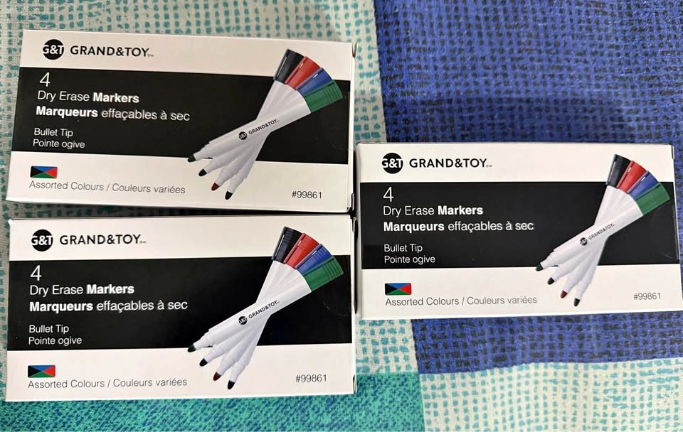 12 Dry Erase Markers - Brand New Sealed