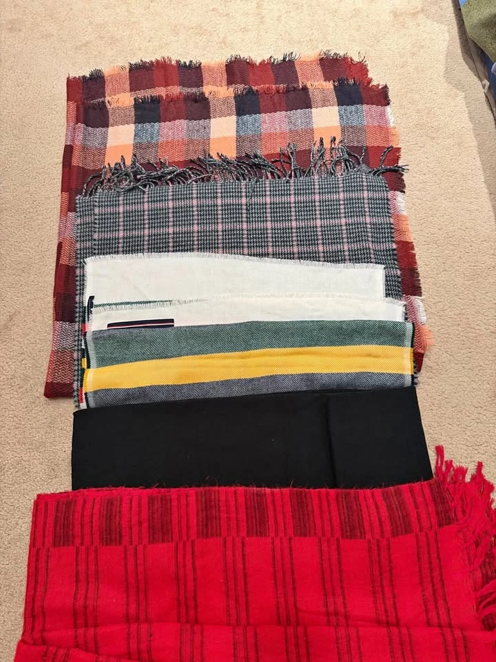 5 Winter Stoles/Shawls/Scarfs - Warm, Branded