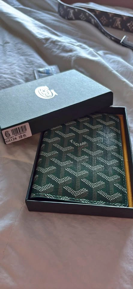 Goyard Green Passport Holder