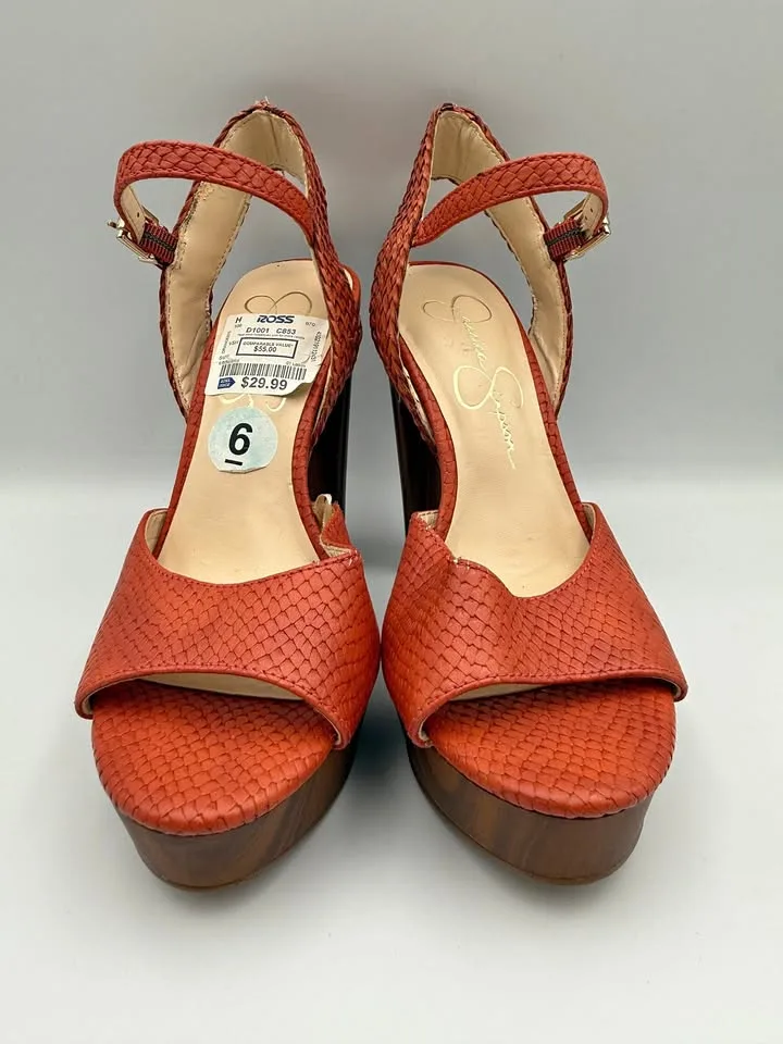 Jessica Simpson Shoes Size 6 - Orange - New w/ Flaws thumbnail