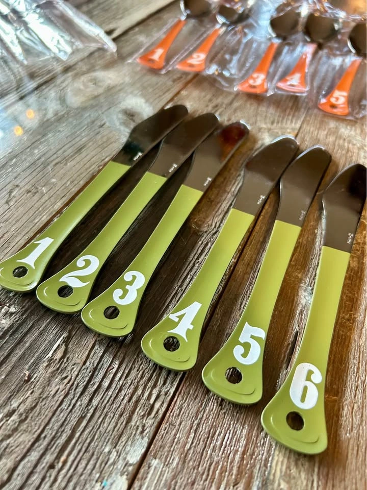 Vintage WMF Happy Life 24pc Mid Century Camping Cutlery Set - photo 3