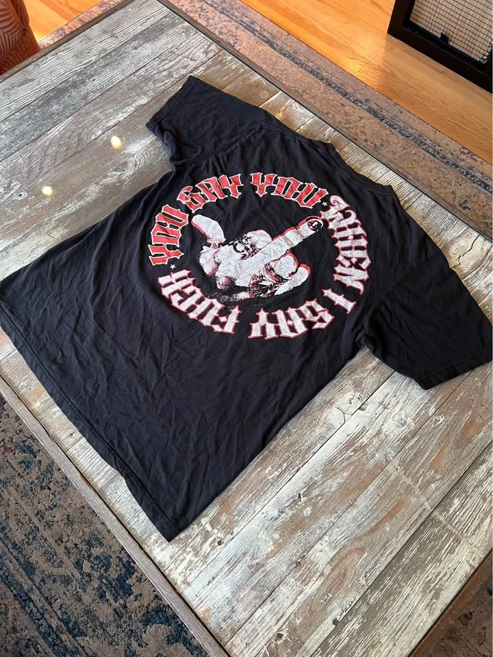 Motley Crue T-shirt "When I Say Motley... You Say Crue!" Mens L - photo 3