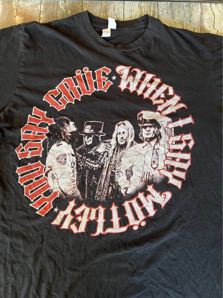 Motley Crue T-shirt "When I Say Motley... You Say Crue!" Mens L - photo 4