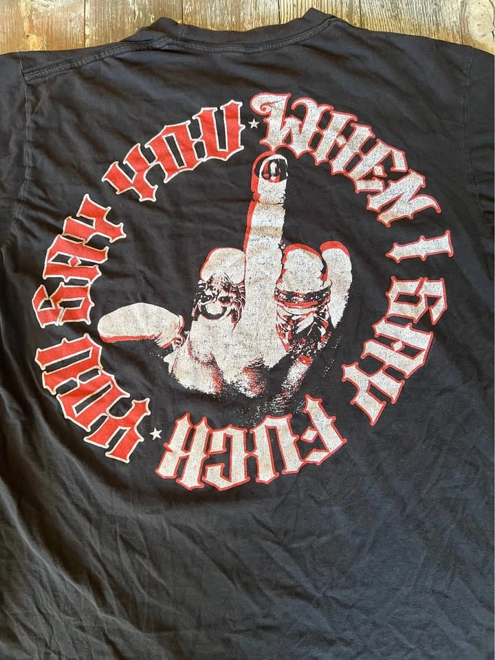 Motley Crue T-shirt "When I Say Motley... You Say Crue!" Mens L - photo 5