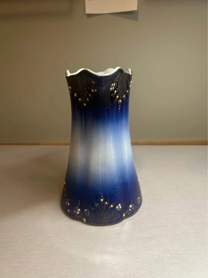 Antique Flow Blue Luneville France Pitcher - photo 4