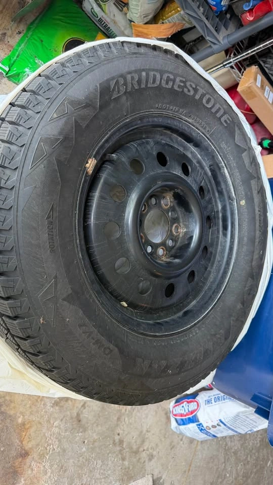 Set of 4 tires w/rims -Bridgestone Blizzark 225/70R16 - photo 4