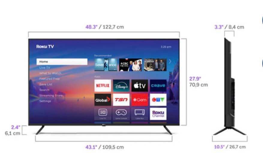 TCL 55" 5-Series 4K QLED Roku Smart TV - 55S535-CA - photo 3