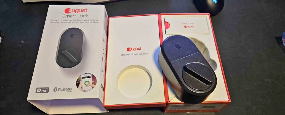 August smart lock dark grey asl-3b