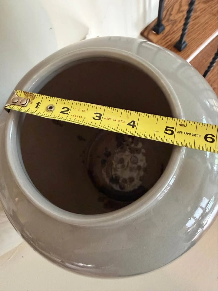 Minimalist Taupe Ceramic Vase, 13" - photo 4