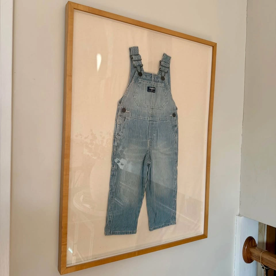 OshKosh Denim Textile Art | Framed Heritage Overalls (27 x 36) - photo 2