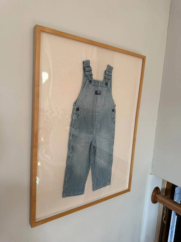 OshKosh Denim Textile Art | Framed Heritage Overalls (27 x 36) - photo 3