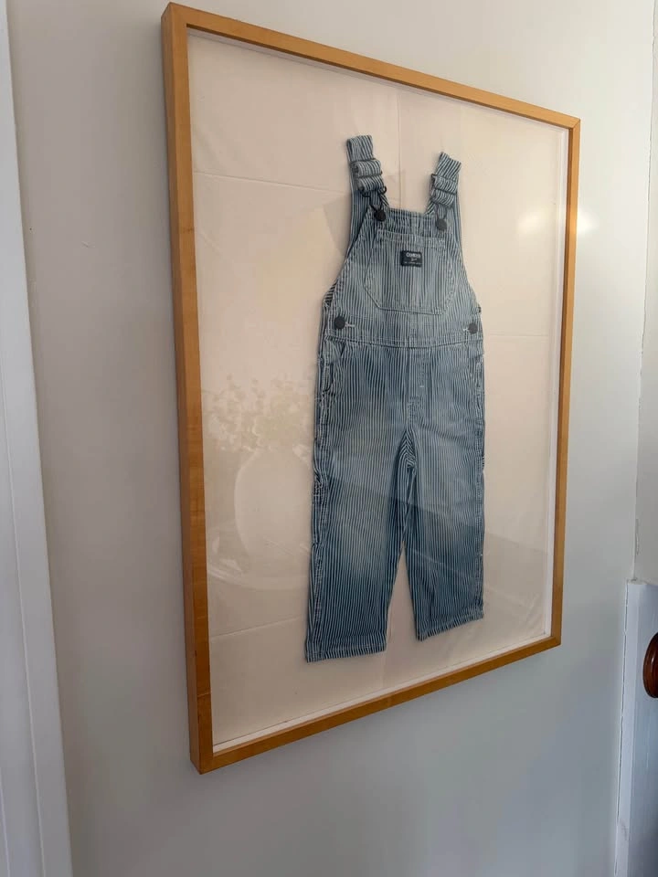OshKosh Denim Textile Art | Framed Heritage Overalls (27 x 36) - photo 4