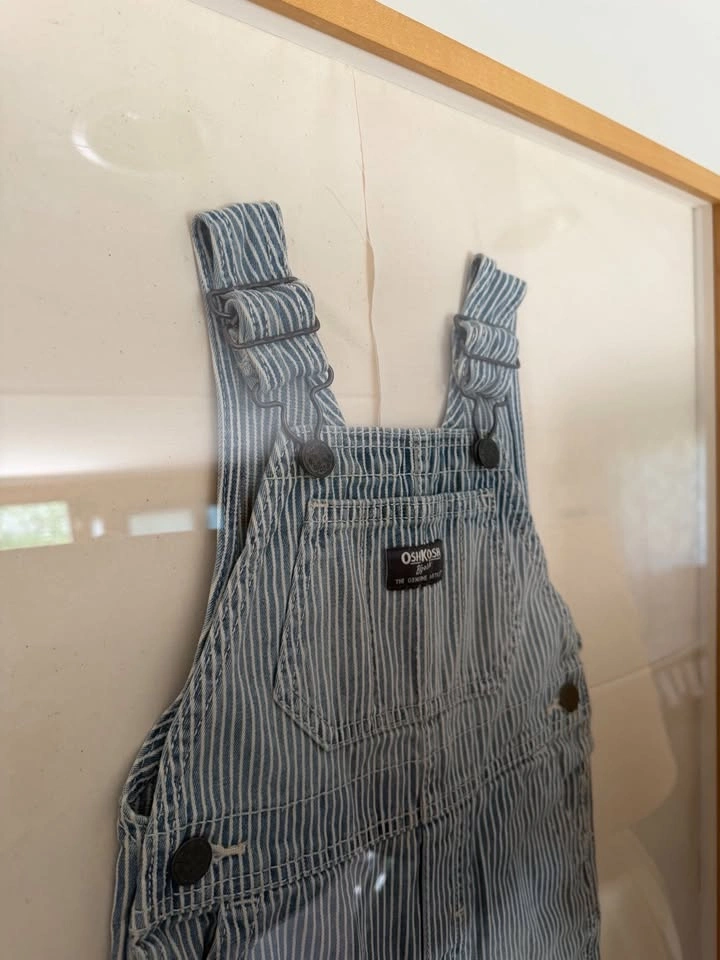 OshKosh Denim Textile Art | Framed Heritage Overalls (27 x 36) - photo 5