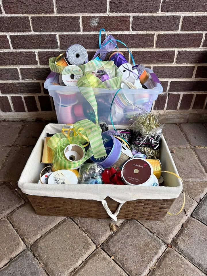 Curated Ribbon Supply Bundle + Storage Basket