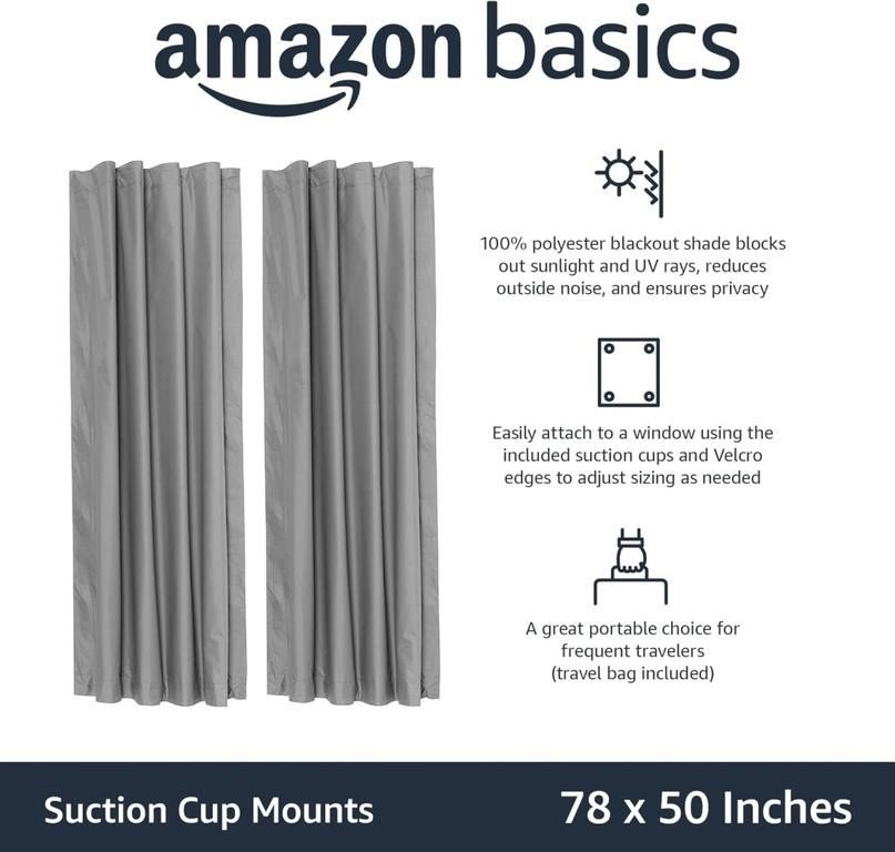 Portable Window Blackout Curtain Shade - photo 2