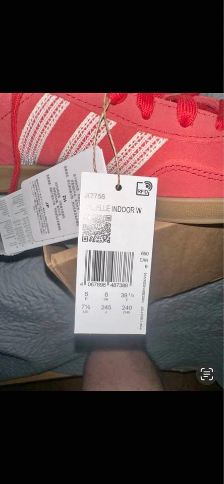 Adidas Gazelle Indoor Scarlet/White/Gum JI2756 Women Size 7.5