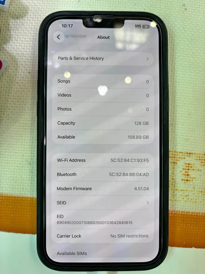Used iPhone 14 plus blue 128GB