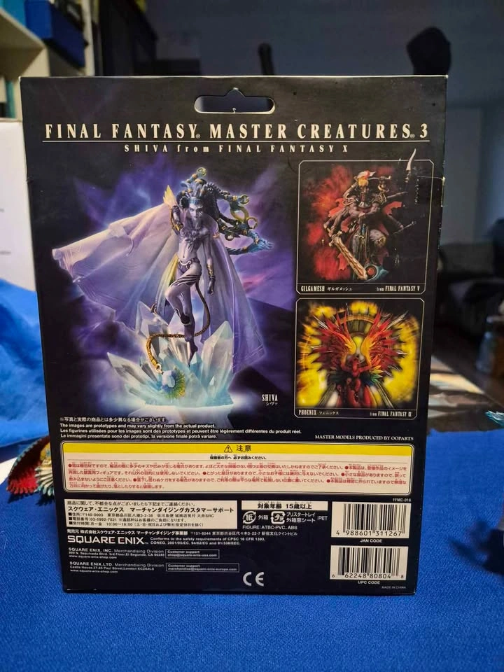 Vintage Final Fantasy X Shiva & Anime Master Figures - photo 3