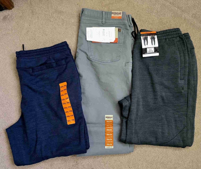 2 New Spyder Sweats, 1 Redhead Pants