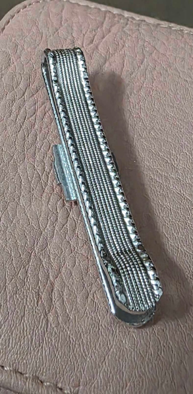 Vintage Germany Tie Clip with Decorative Stone - photo 2