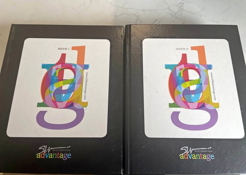 Southwestern Advantage Math I & II textbooks