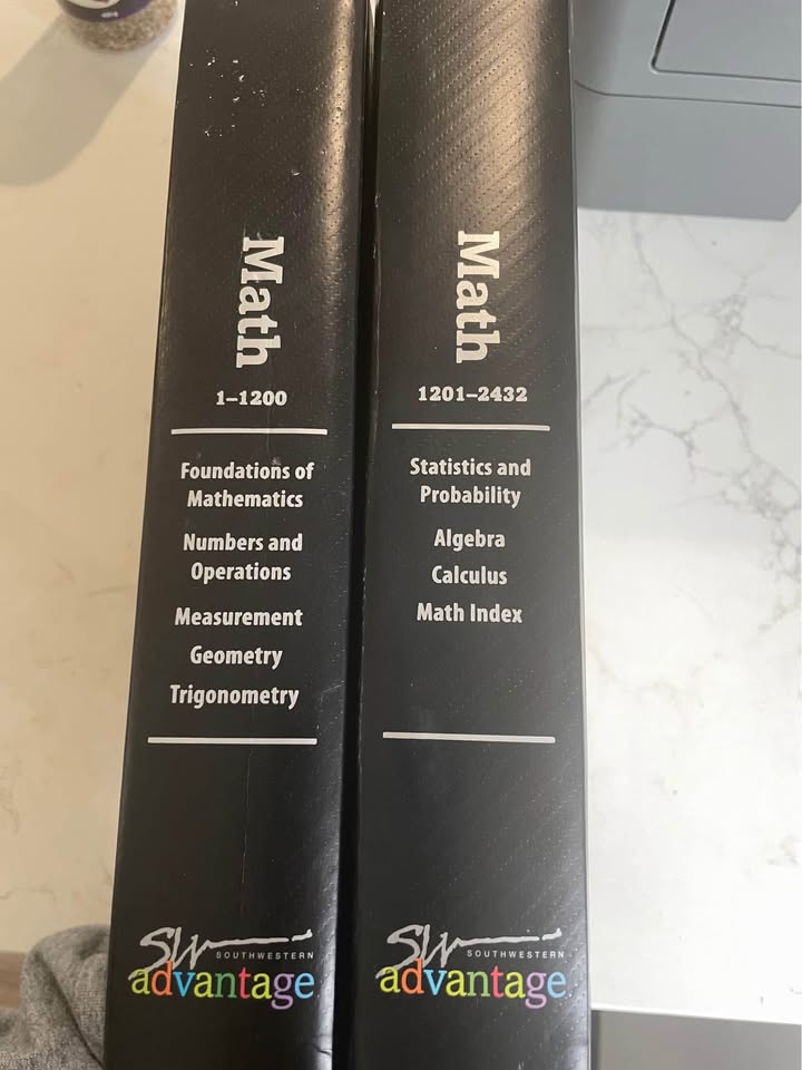 Southwestern Advantage Math I & II textbooks - photo 2