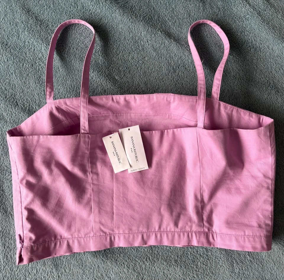 BNWT - Banana Republic Pink Crop Top, Size 12 - photo 2