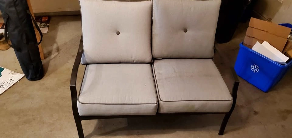 Outdoor furniture set. Loveseat, table and 2 chairs. - photo 3