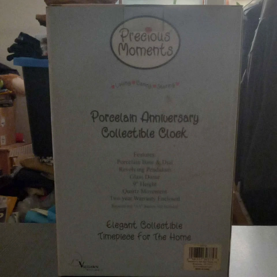 Precious Moments Porcelain Anniversary Clock - photo 3