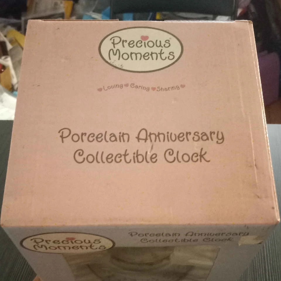 Precious Moments Porcelain Anniversary Clock - photo 4