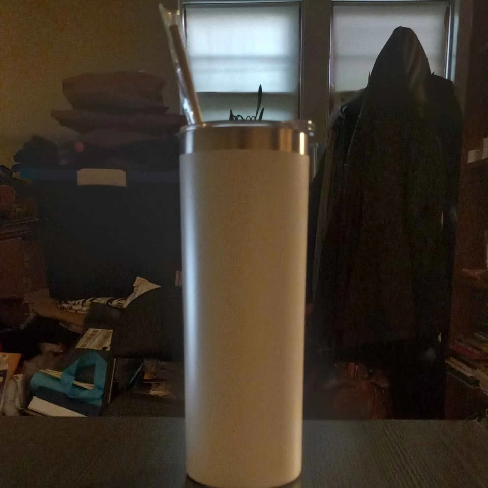 White Metal Tumbler