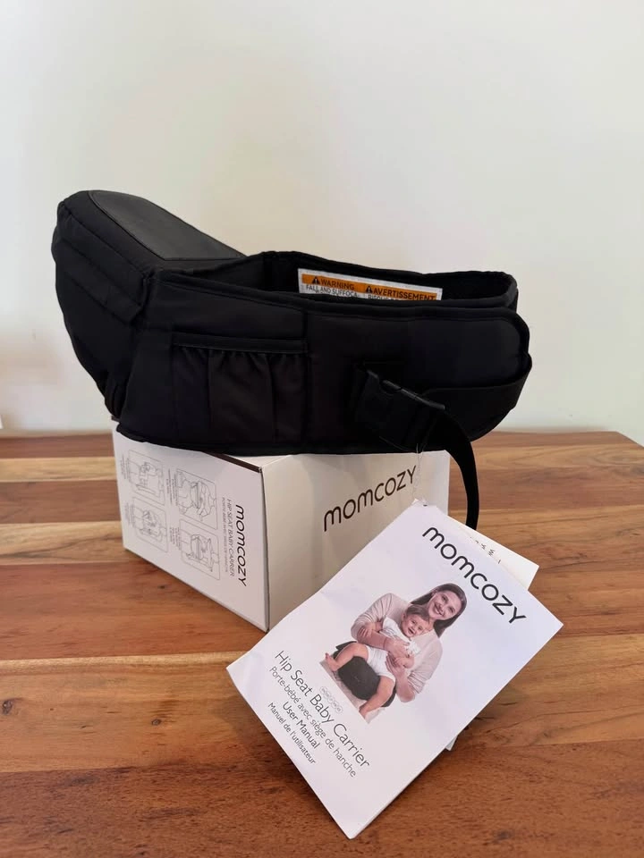 Momcozy Black Hip Seat Baby Carrier Medium - photo 4